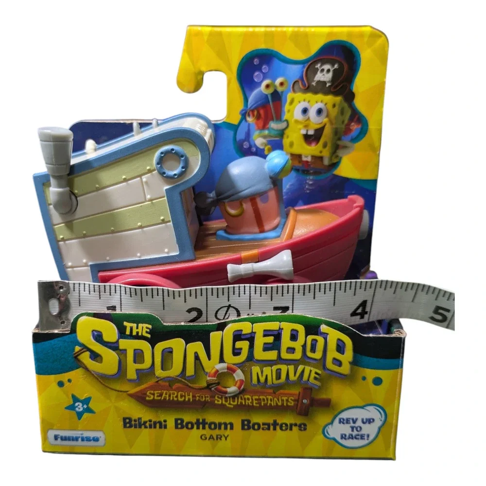 Funrise-SPONGEBOB MOVIE - Search for Squarepants-Bikini Bottoms Boaters-Gary-NIB